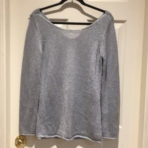 A/X, silver gray top